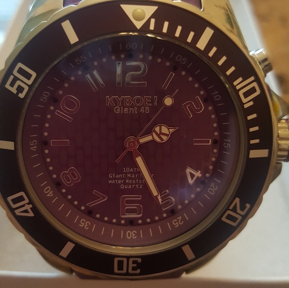 Kyboe Silver Series 48mm Watch.NWT - Picture 3 of 8